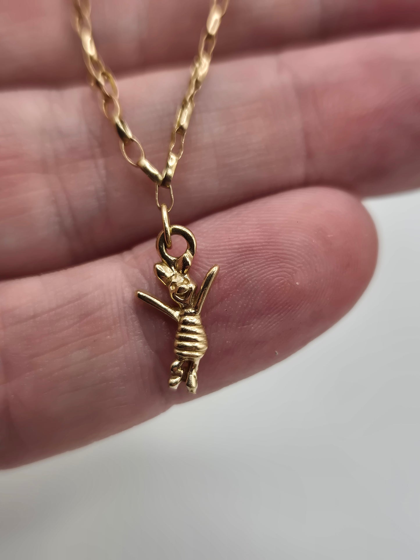 9ct gold character bracelet