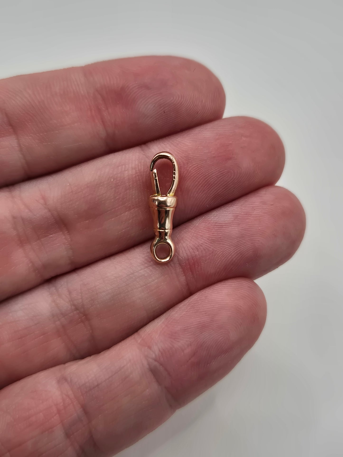 9ct rose gold dog clip (14)