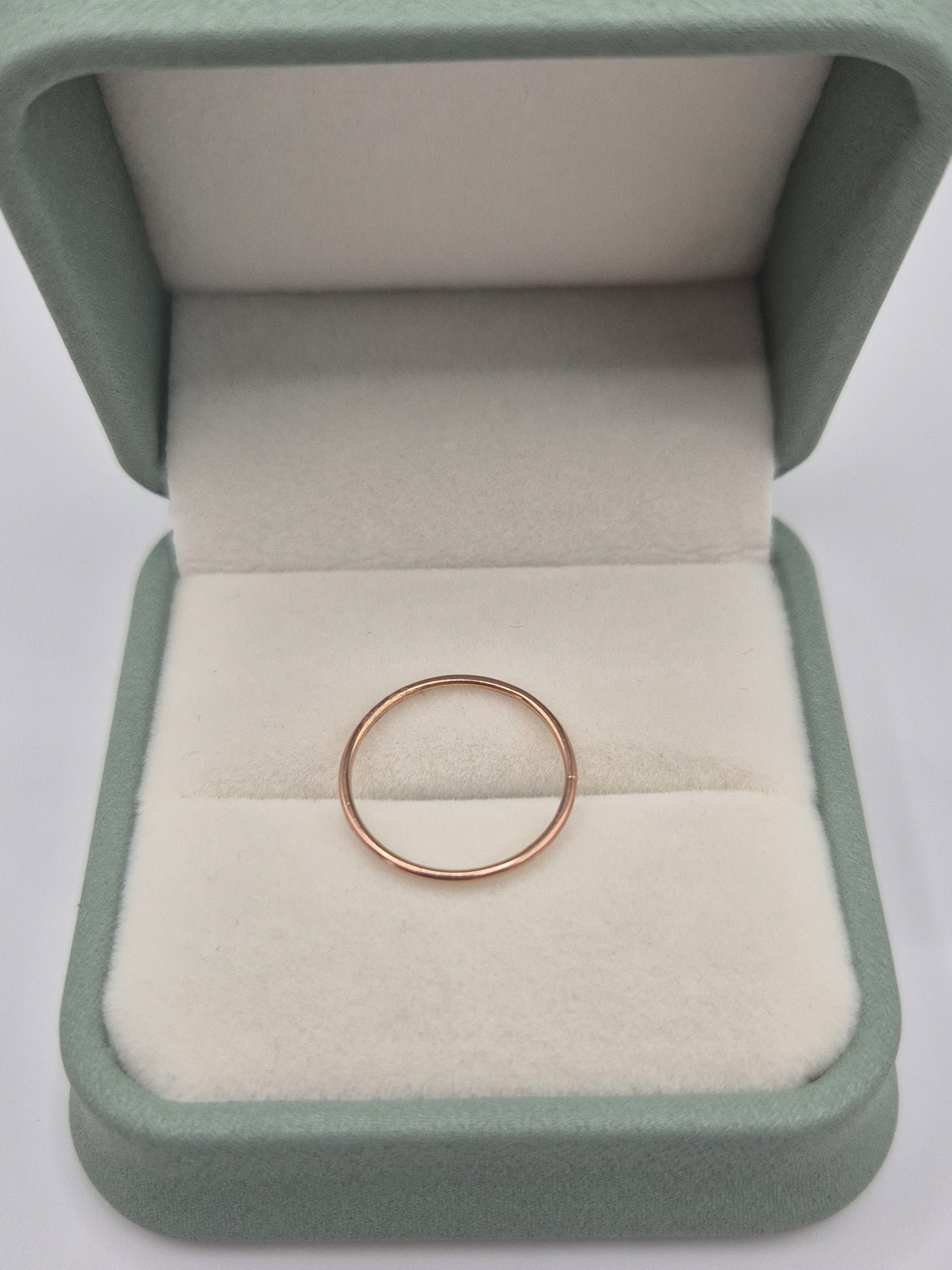 9ct rose gold stacking band ring