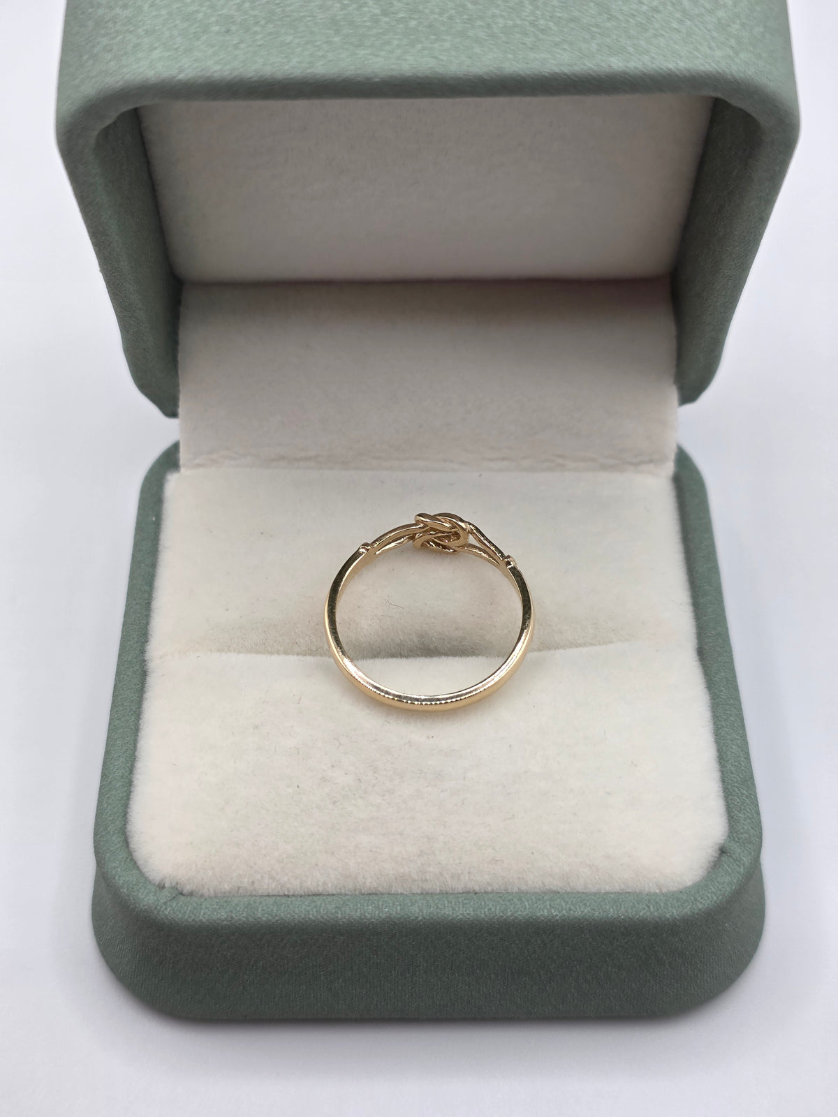 9ct gold love knot ring