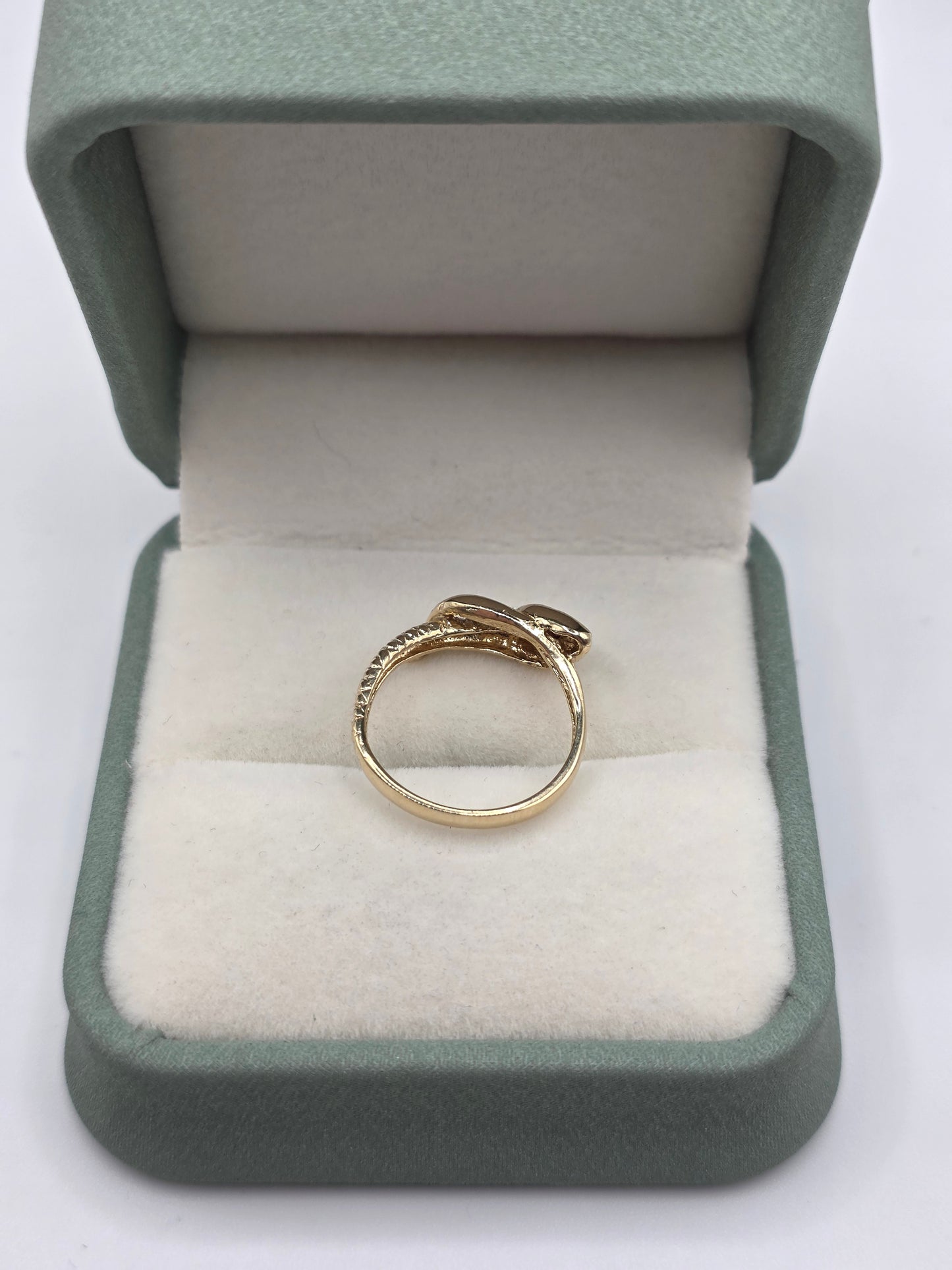 9ct gold ruby snake ring