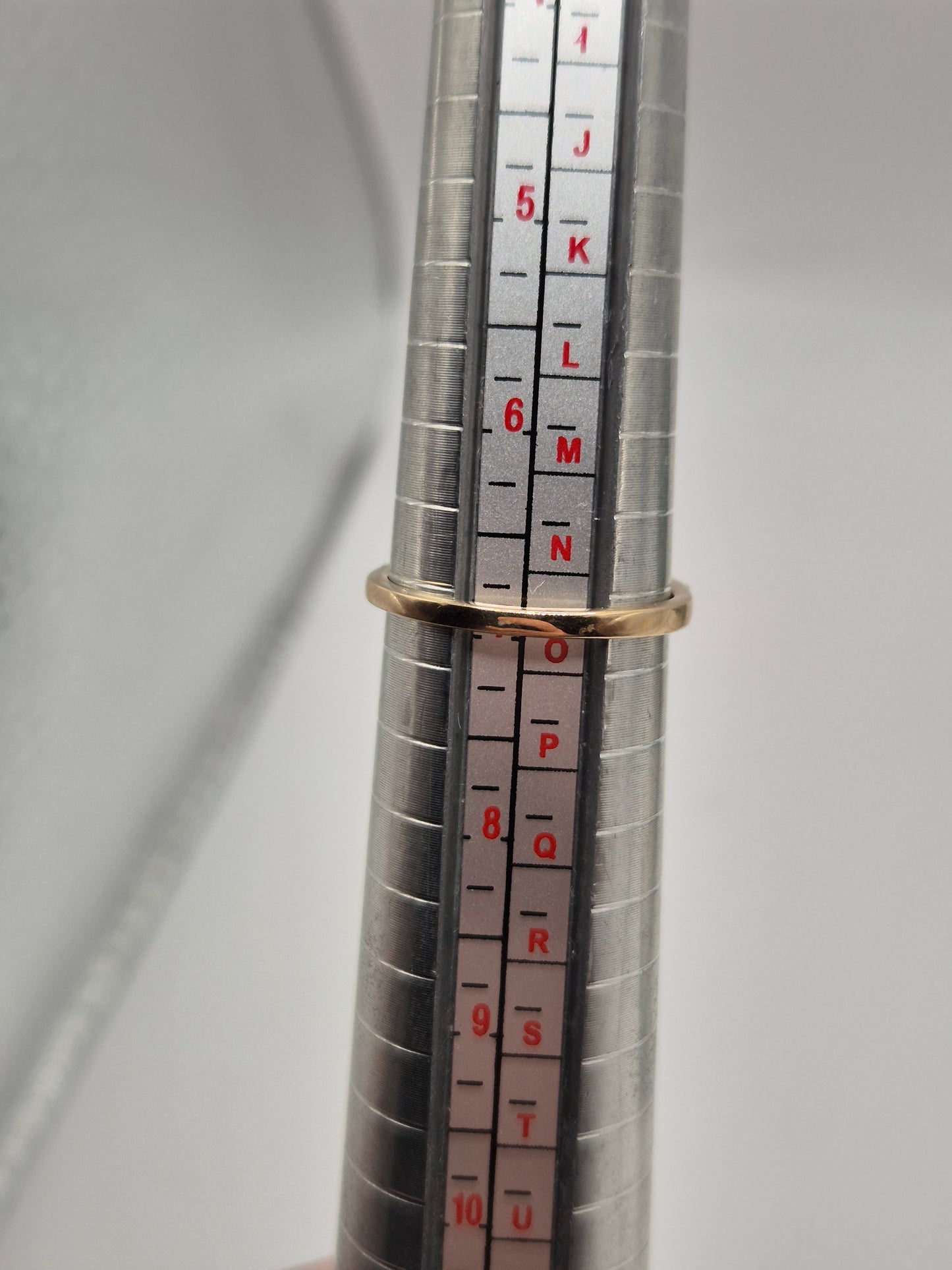 9ct gold coated topaz and white zircon ring