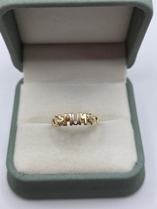 9ct gold mum ring