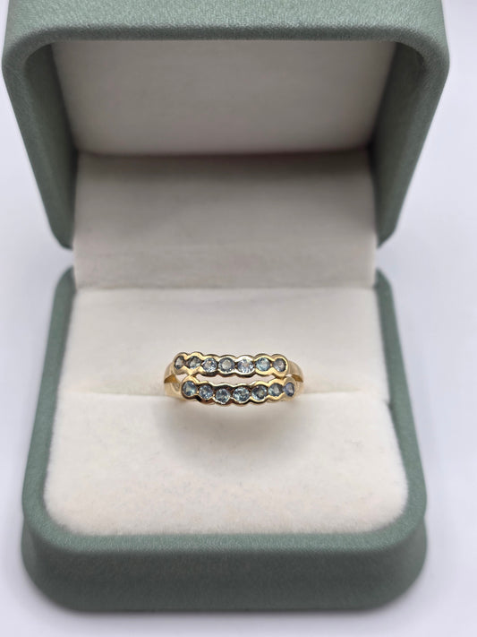 9ct gold sapphire ring