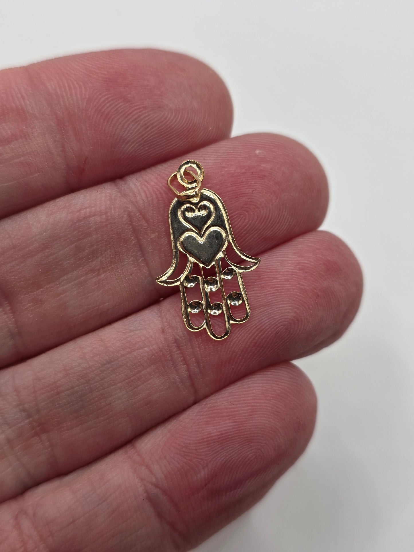 9ct gold hamsa charm