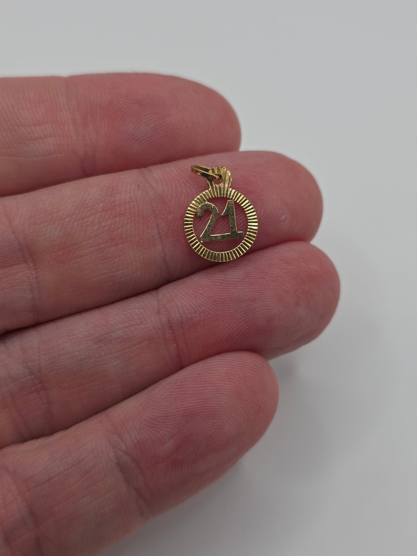 9ct gold 21 charm