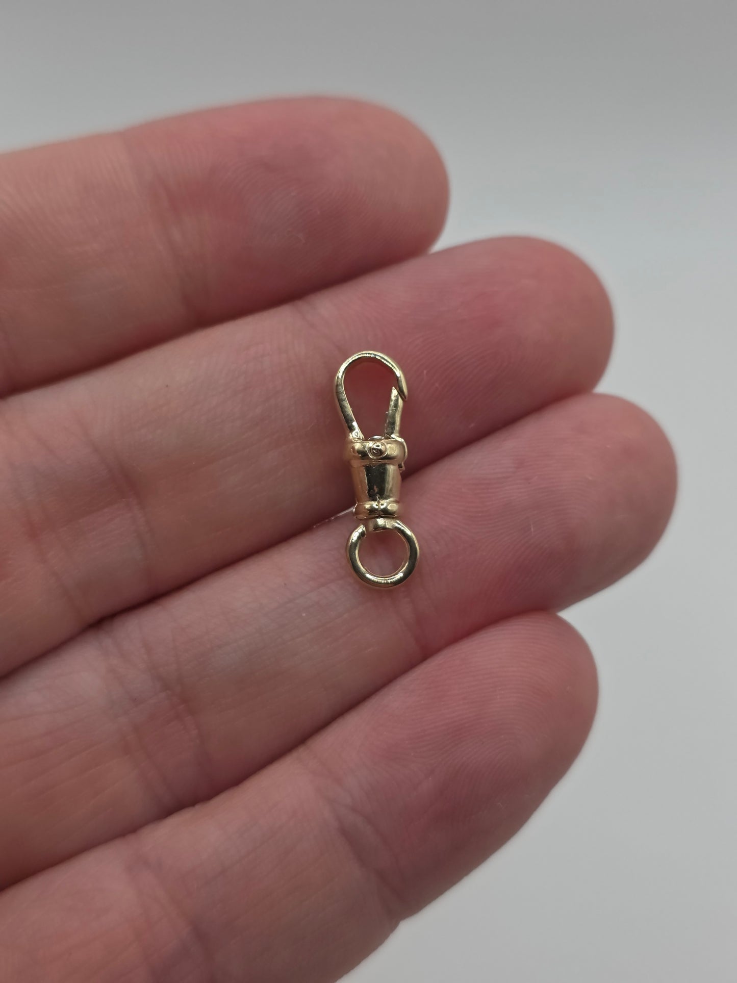 9ct gold swivel dog clip 19mm (6)
