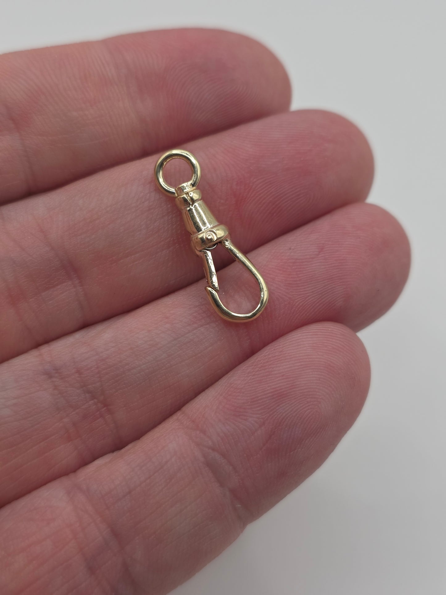 9ct gold swivel dog clip 23mm (6)