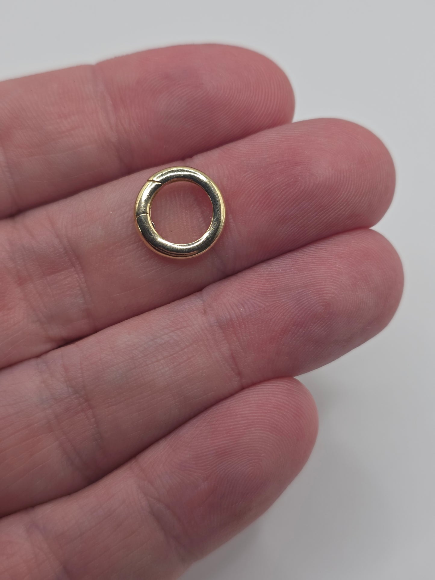 9ct gold spring gate clasp 12mm