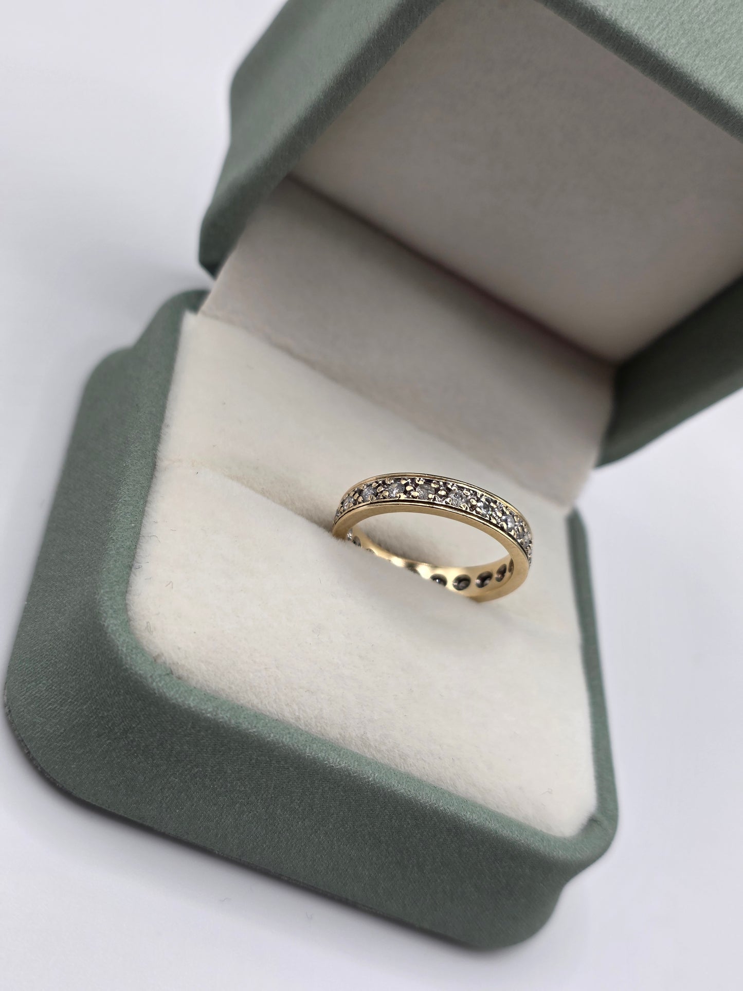 9ct gold diamond eternity ring
