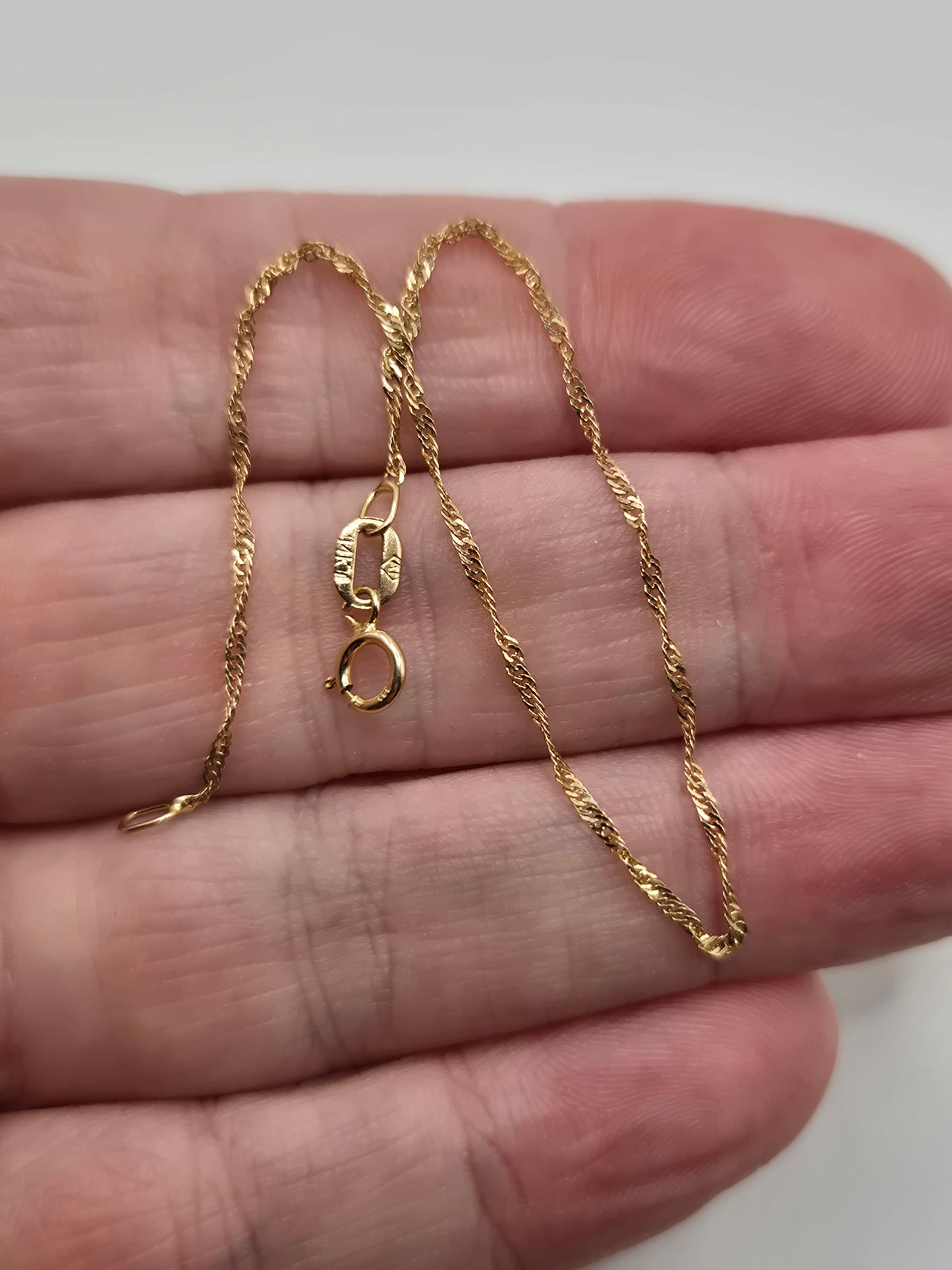 14ct gold singapore link bracelet (4)
