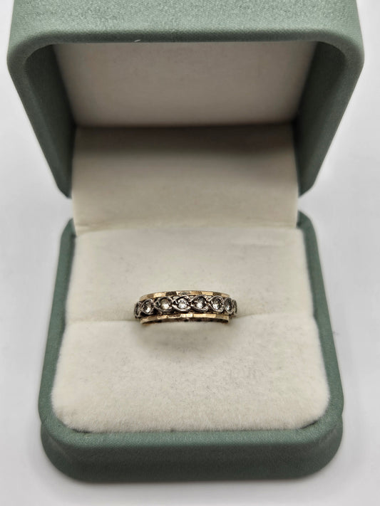 9ct gold and silver ring