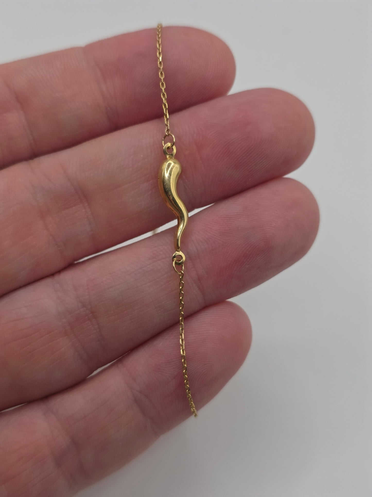 9ct gold horn of plenty bracelet