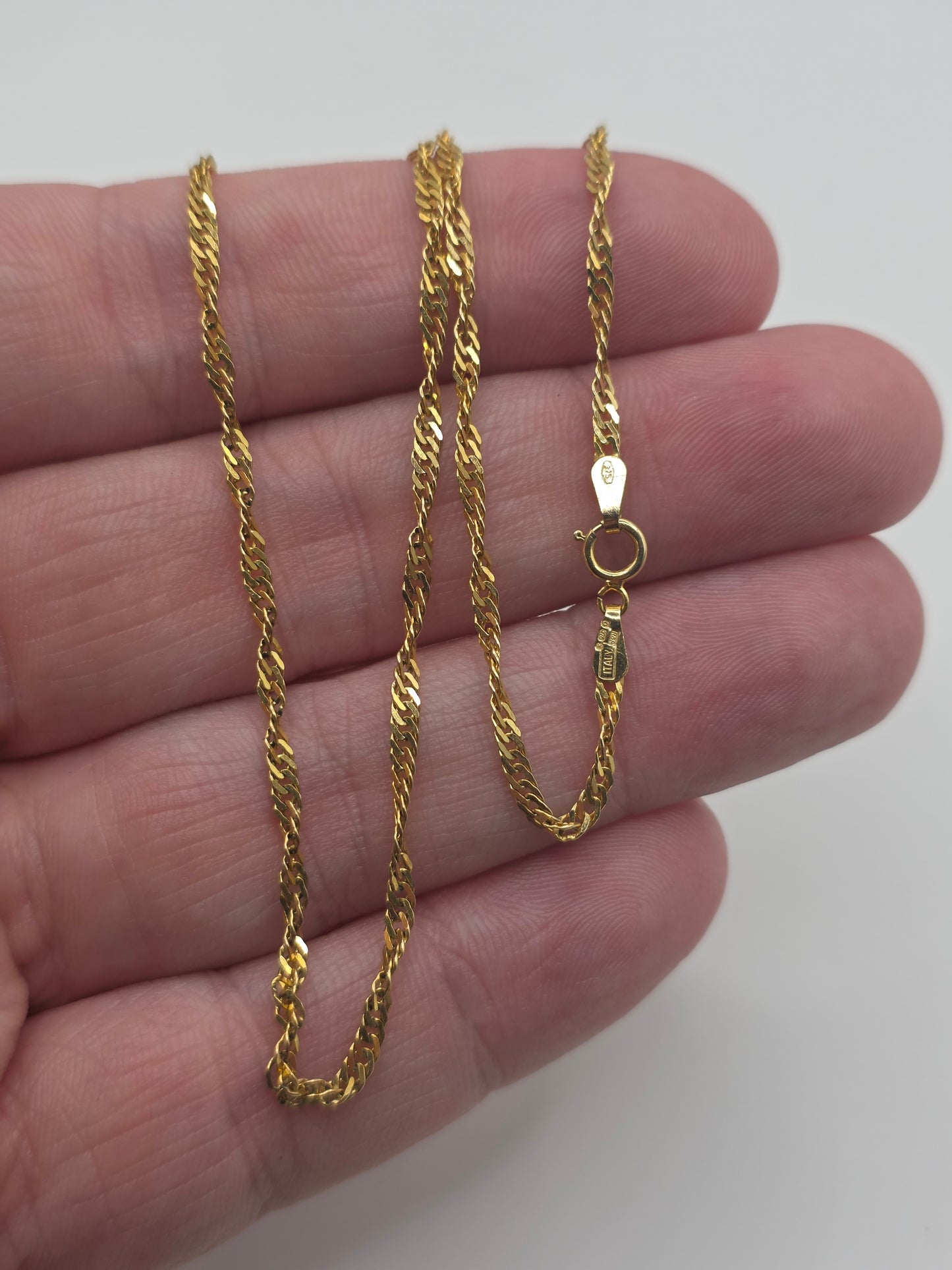 9ct gold twist chain (35)