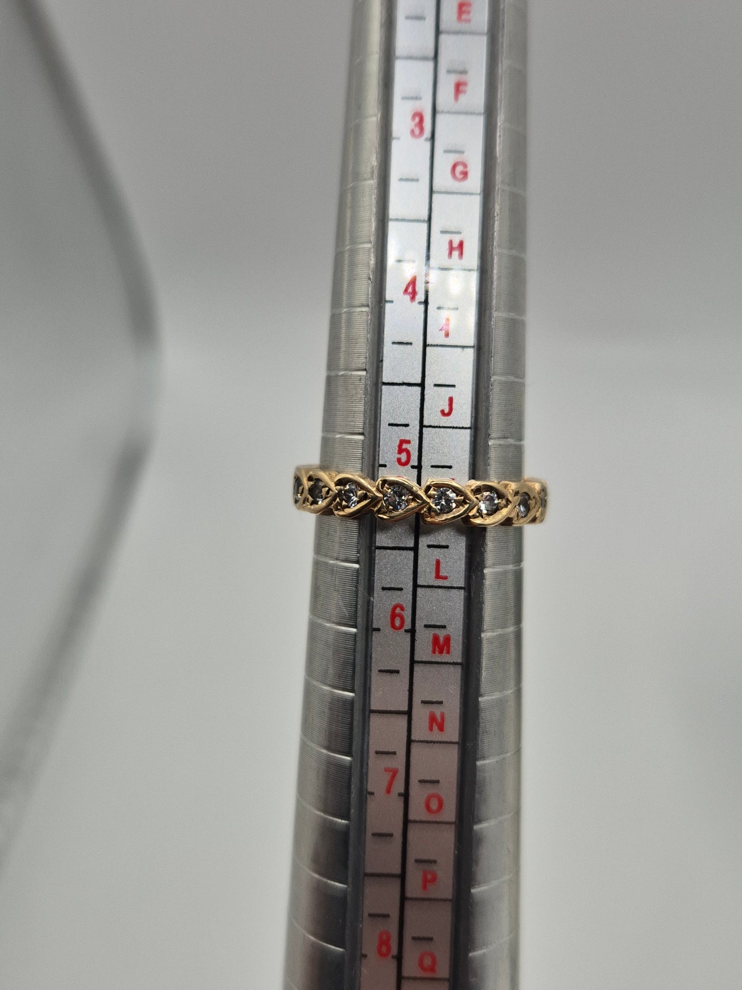 9ct gold paste eternity ring