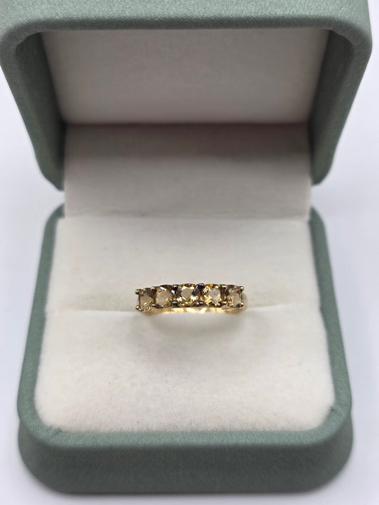 9ct gold citrine ring