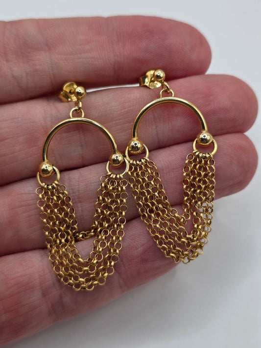9ct gold earrings