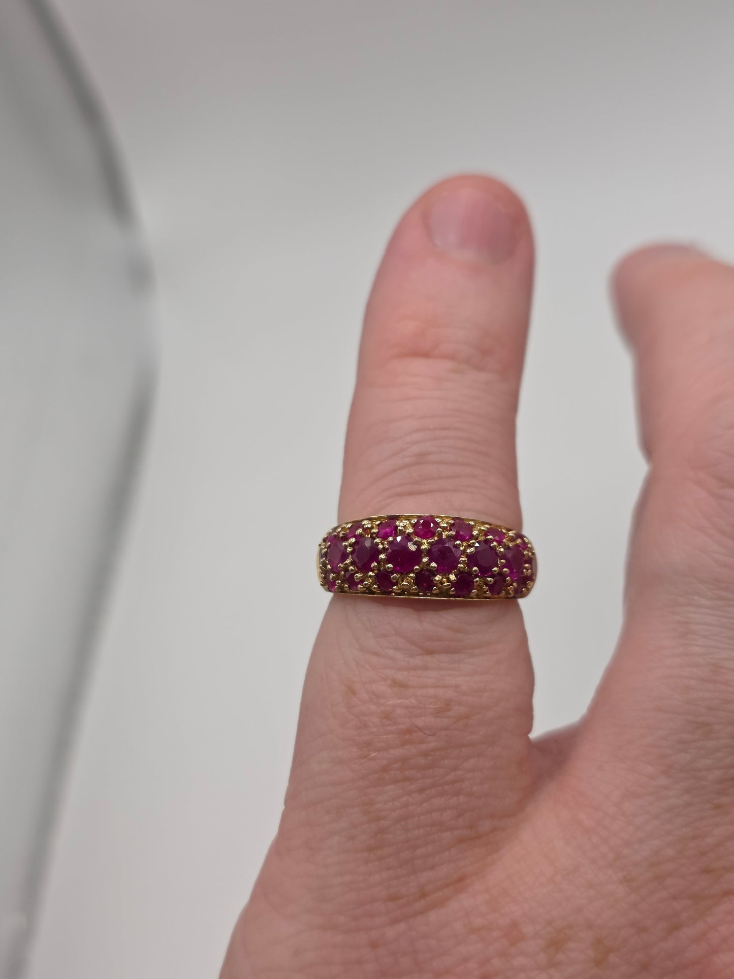 9ct gold ruby ring
