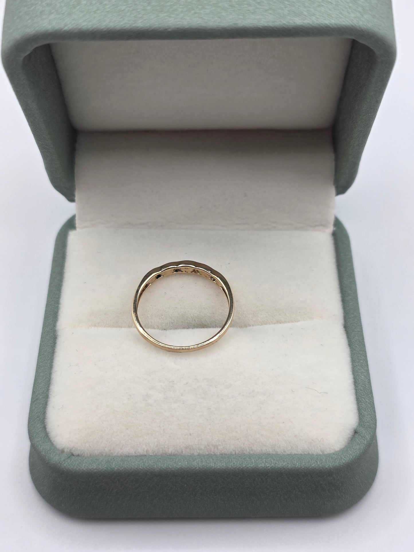 9ct two tone gold ring