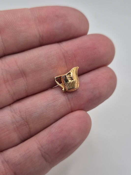 9ct gold water jug charm