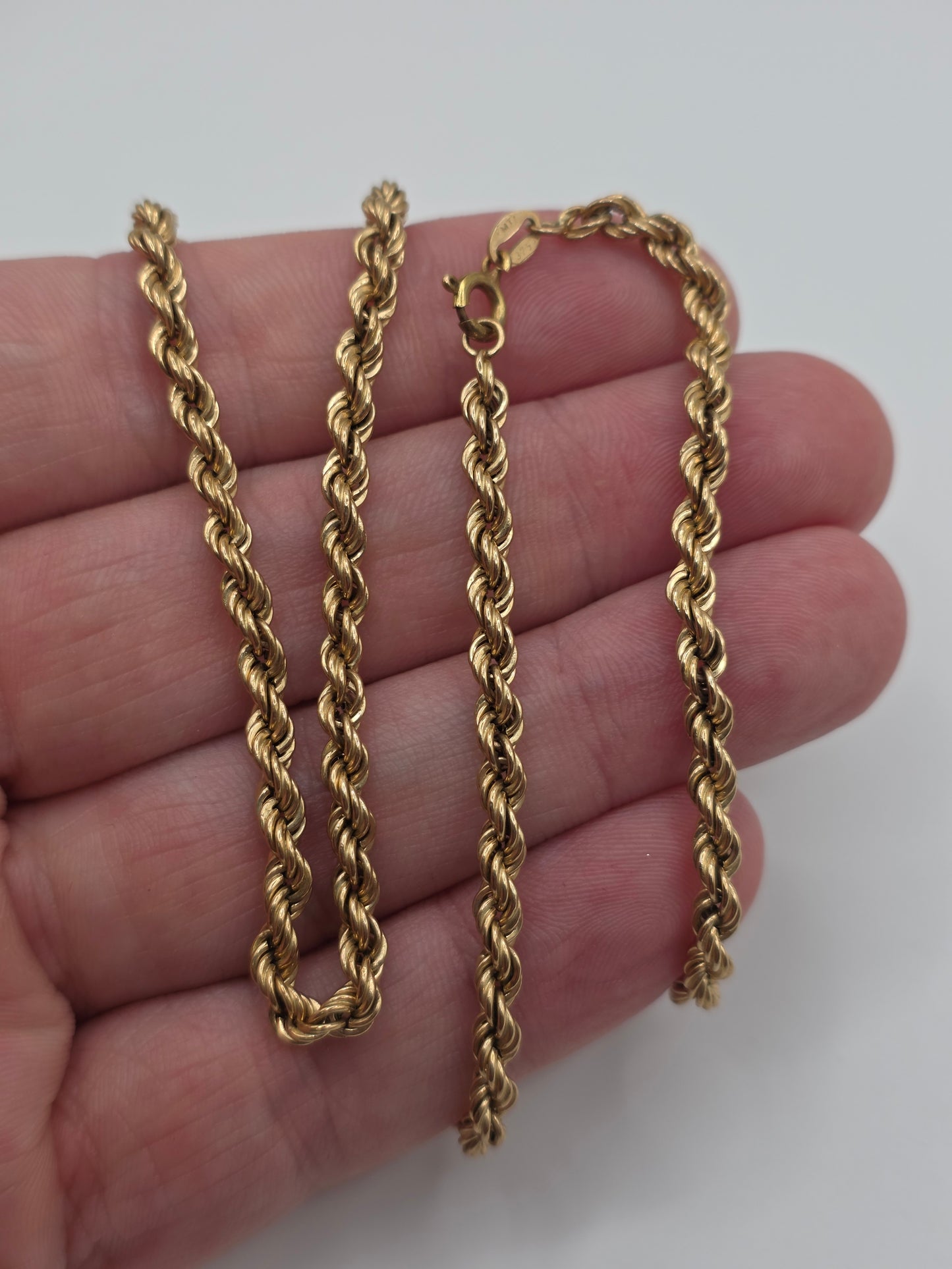 9ct gold rope chain (83)