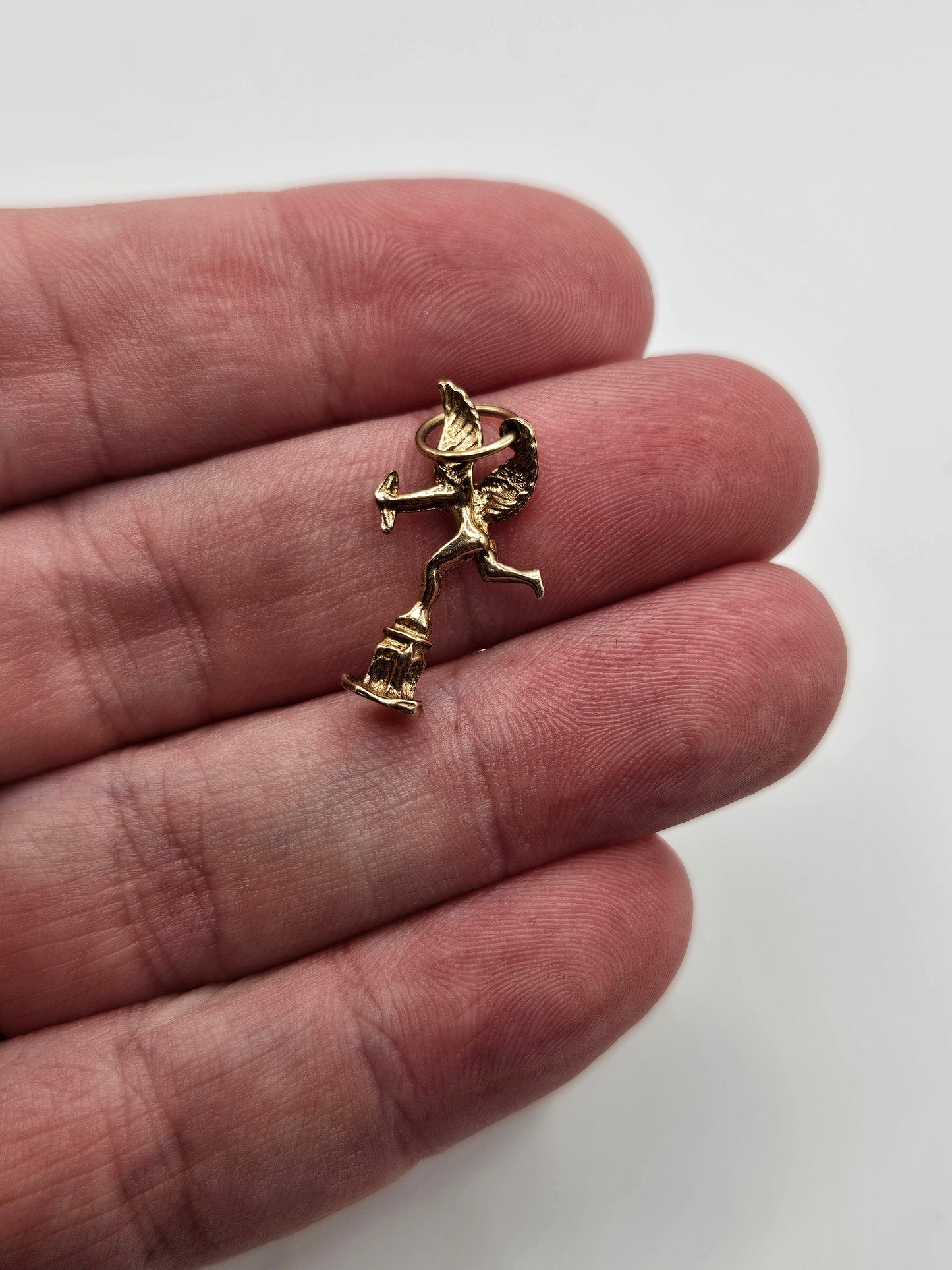 9ct gold cupid charm