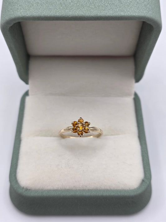 9ct gold citrine ring
