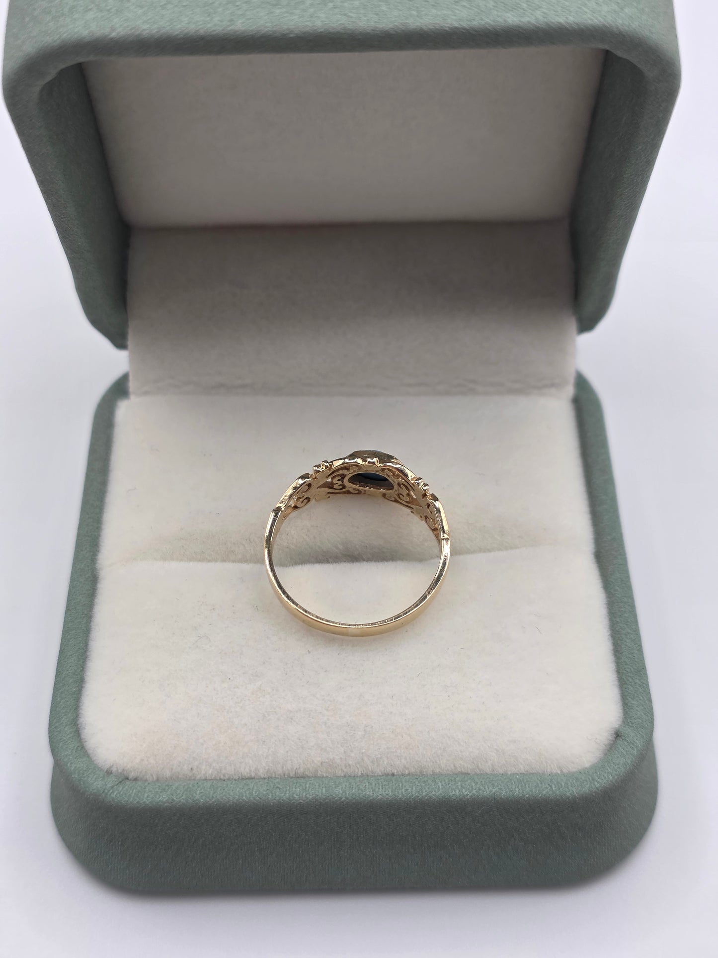 9ct gold turquoise ring