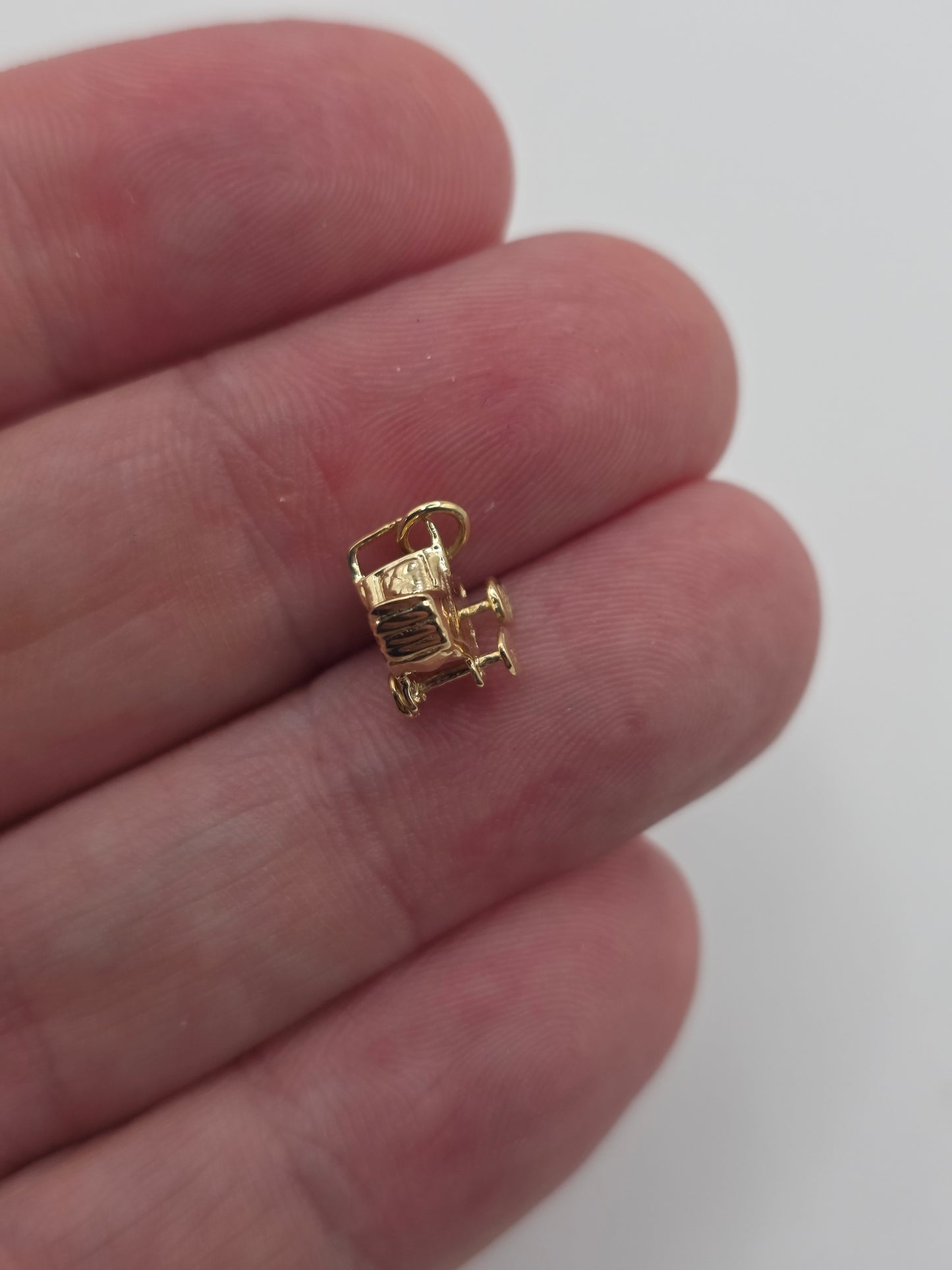 9ct gold pram charm