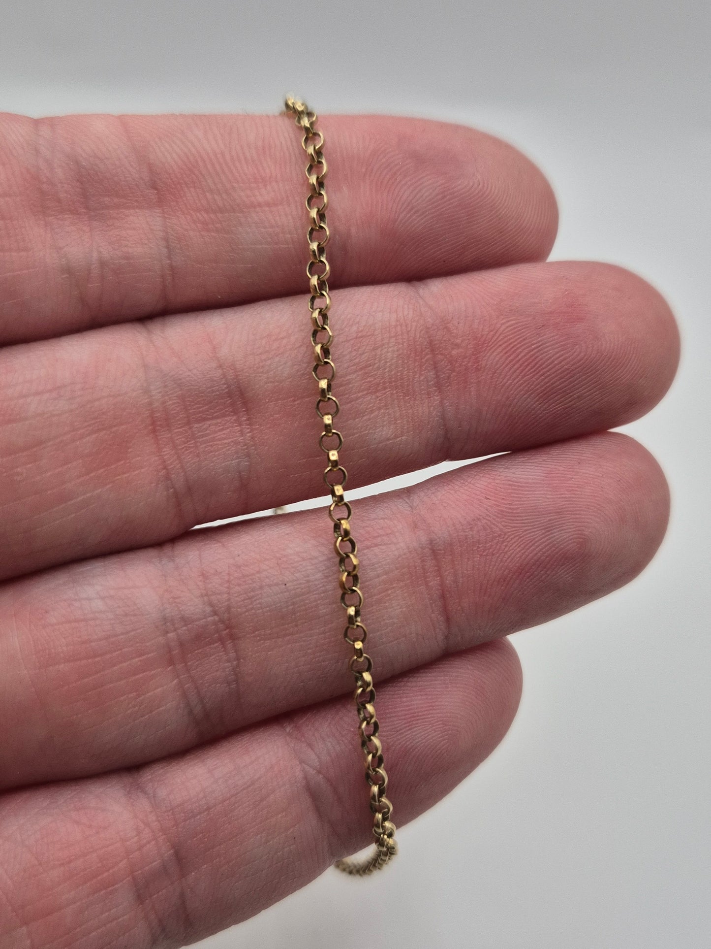 9ct gold belcher bracelet