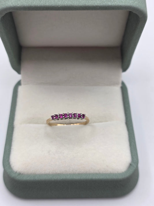 9ct gold ruby ring