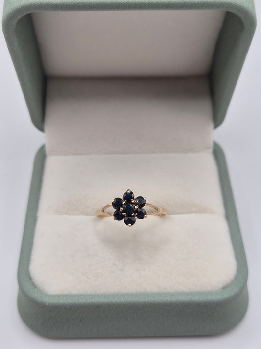 9ct gold sapphire ring