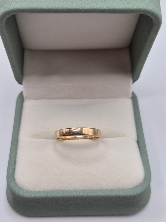 9ct gold band ring
