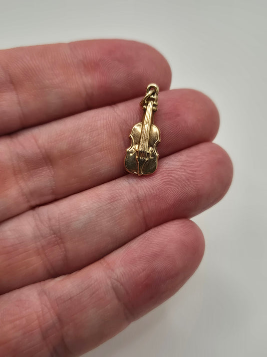 9ct gold violin charm