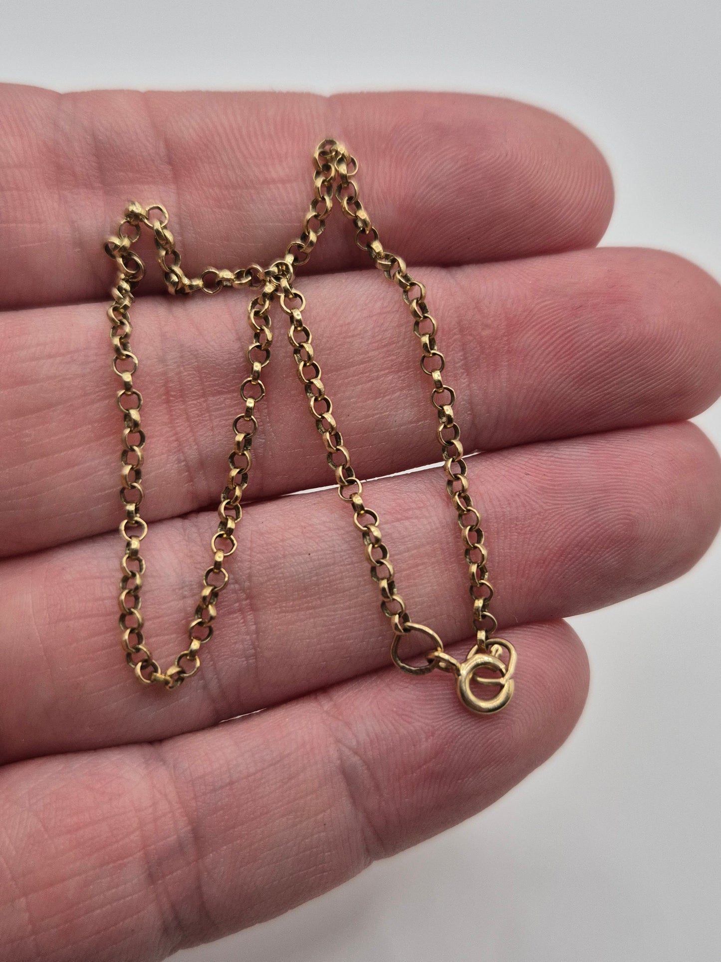 9ct gold belcher bracelet
