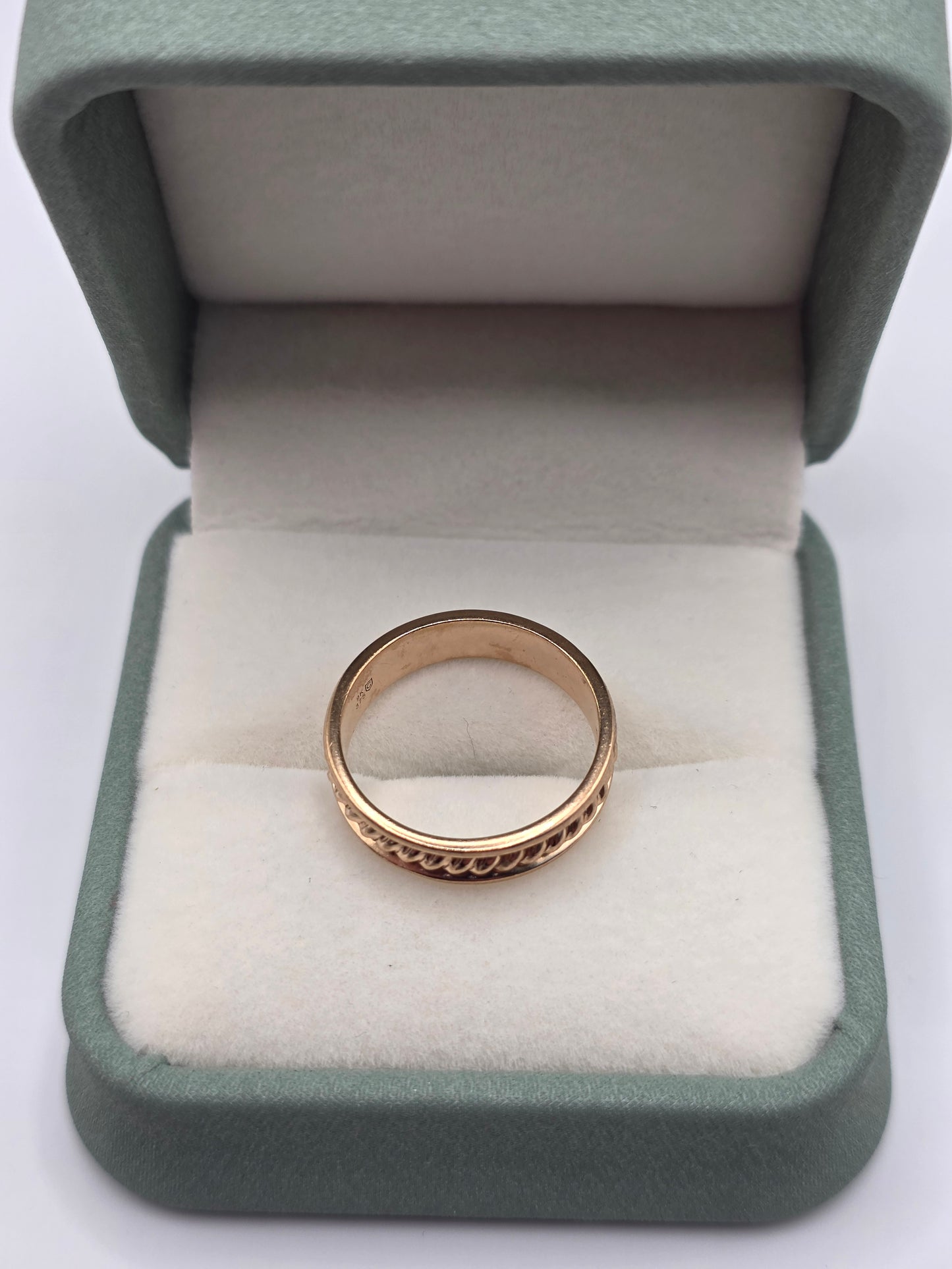 9ct rose gold eternity band ring