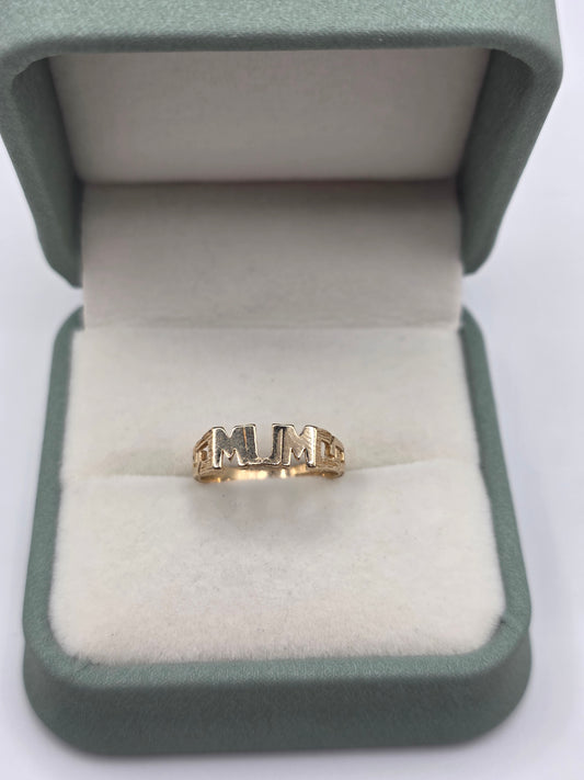9ct gold mum ring