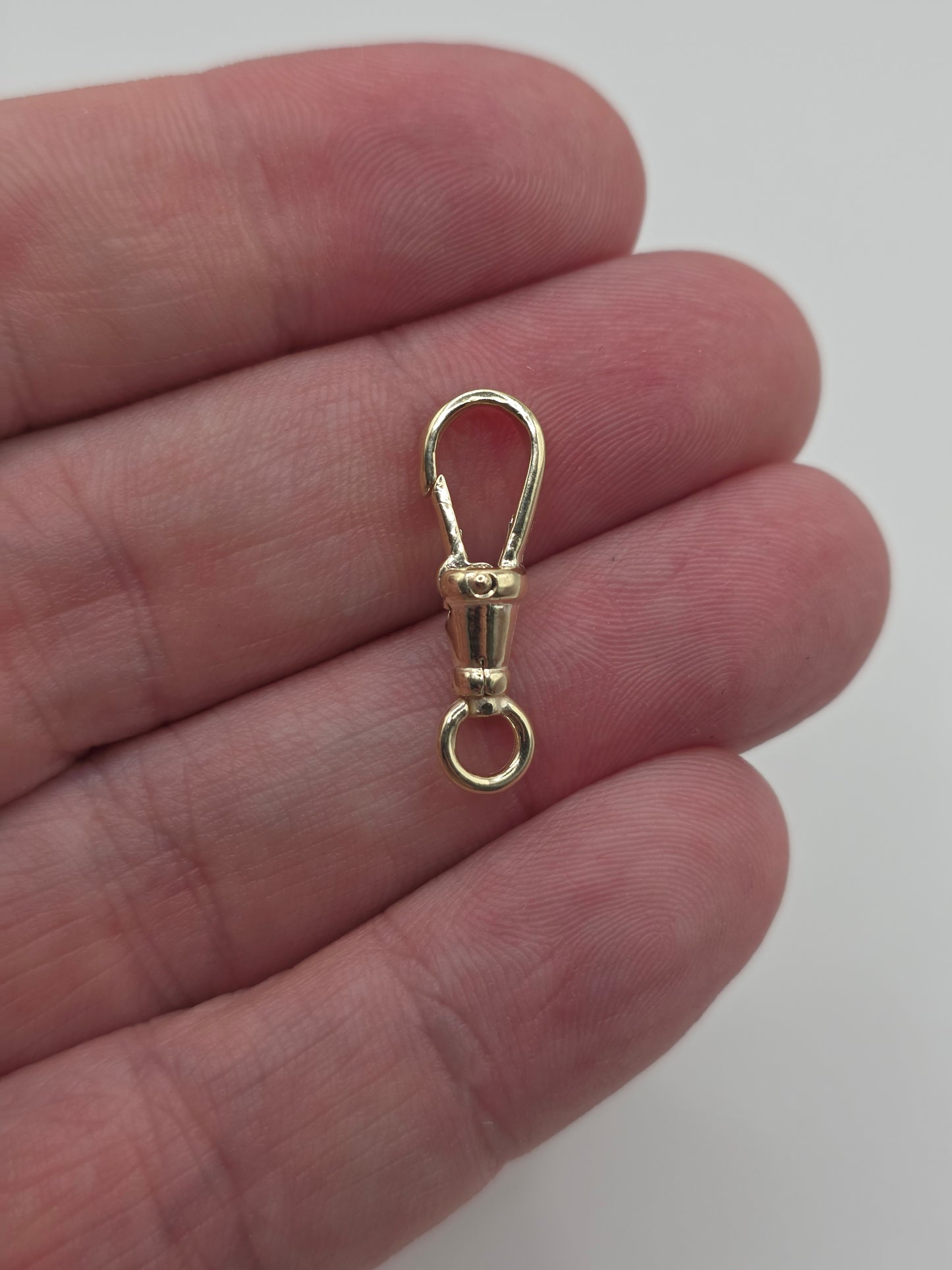 9ct gold swivel dog clip 23mm (6)