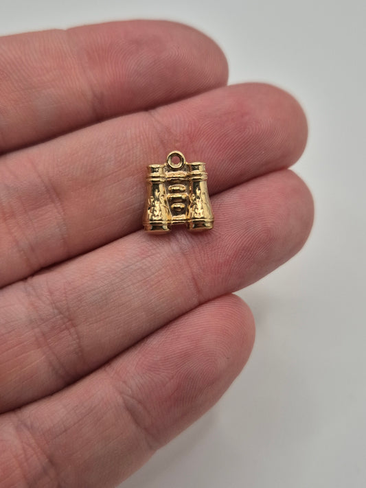 9ct gold binoculars charm