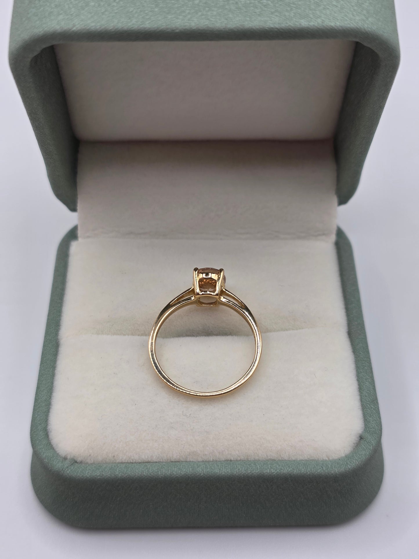 9ct gold morganite ring