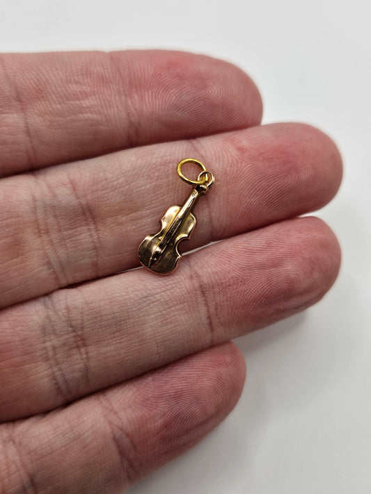 9ct gold violin charm