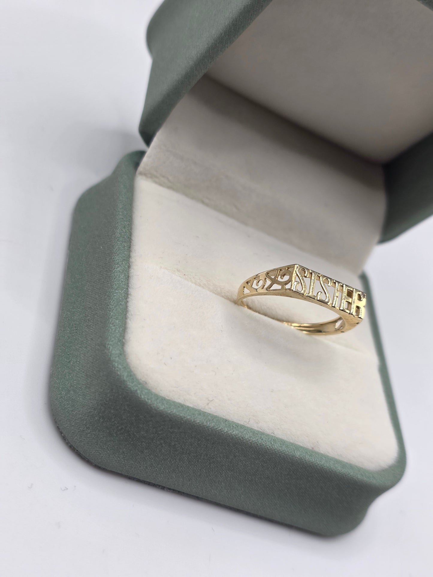 9ct gold sister ring