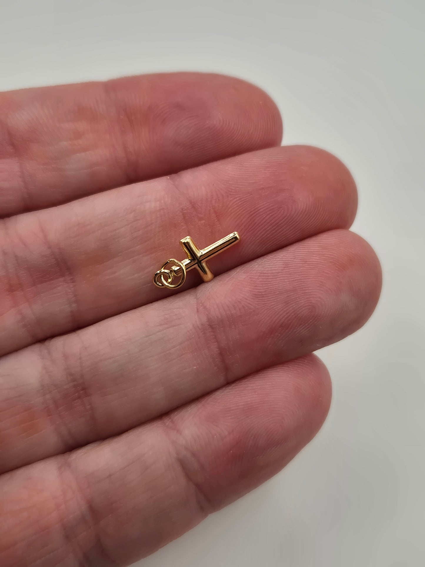 9ct gold cross charm