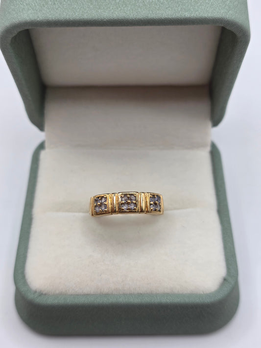 9ct gold iolite ring