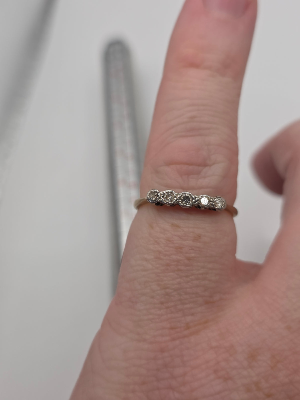 18ct gold and platinum diamond ring