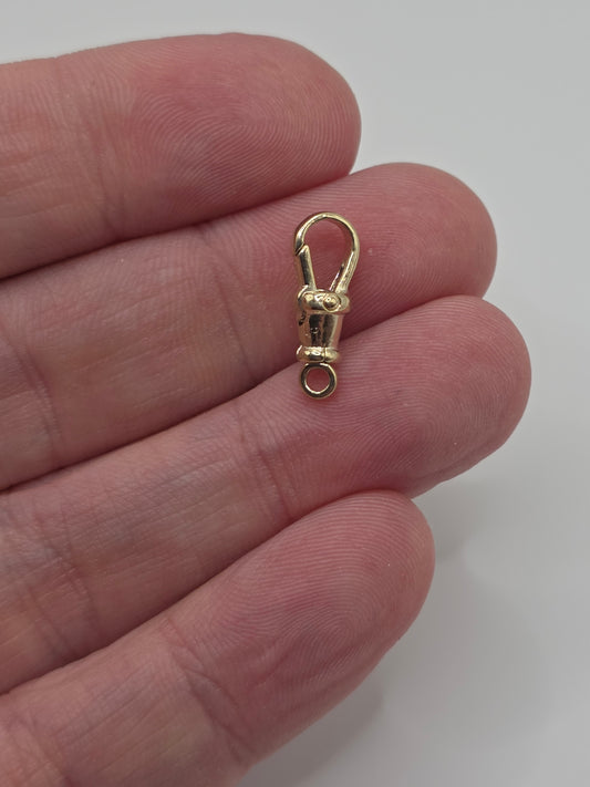 9ct gold swivel dog clip (2)