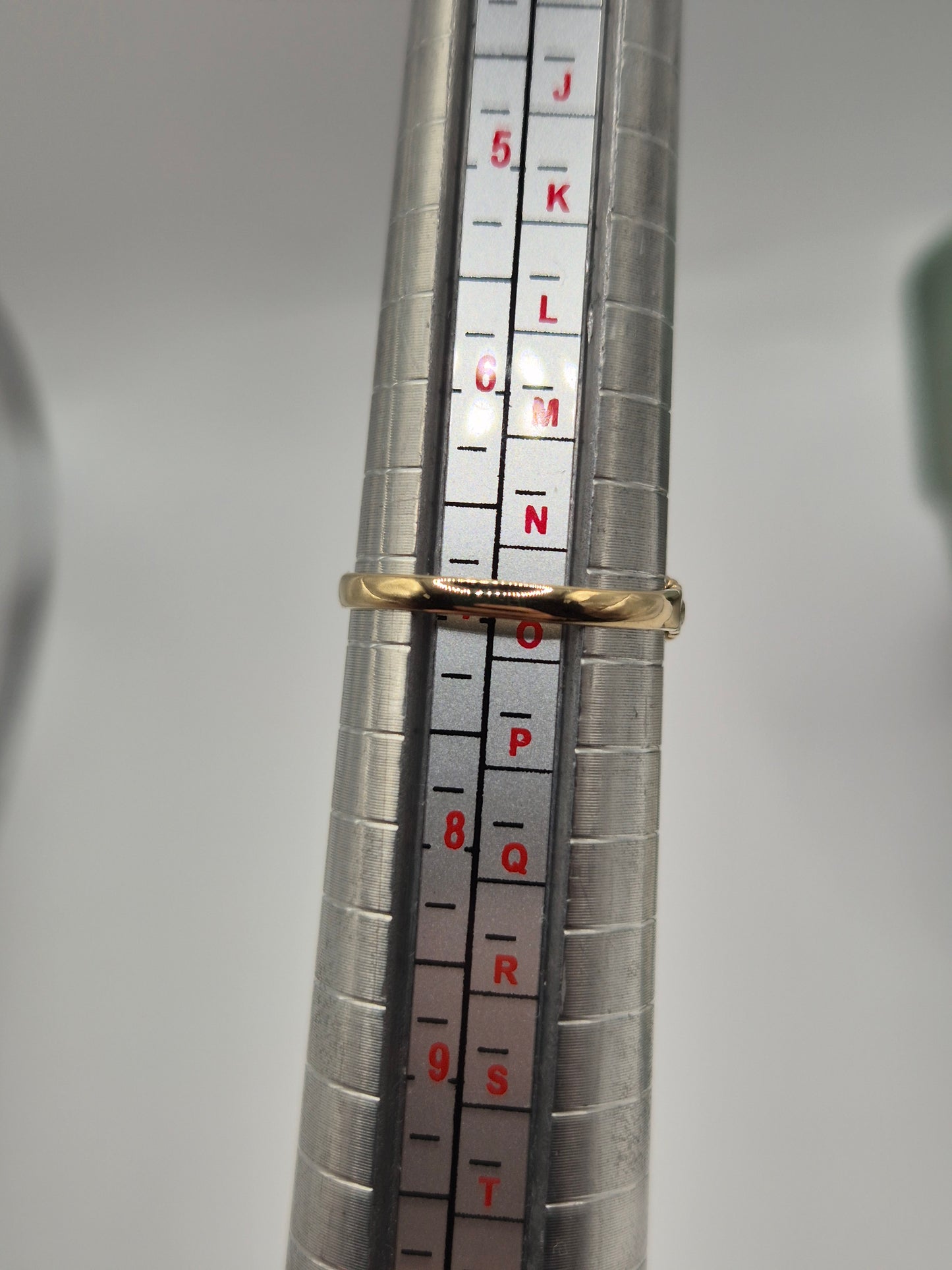 9ct gold opal and ruby gypsy ring