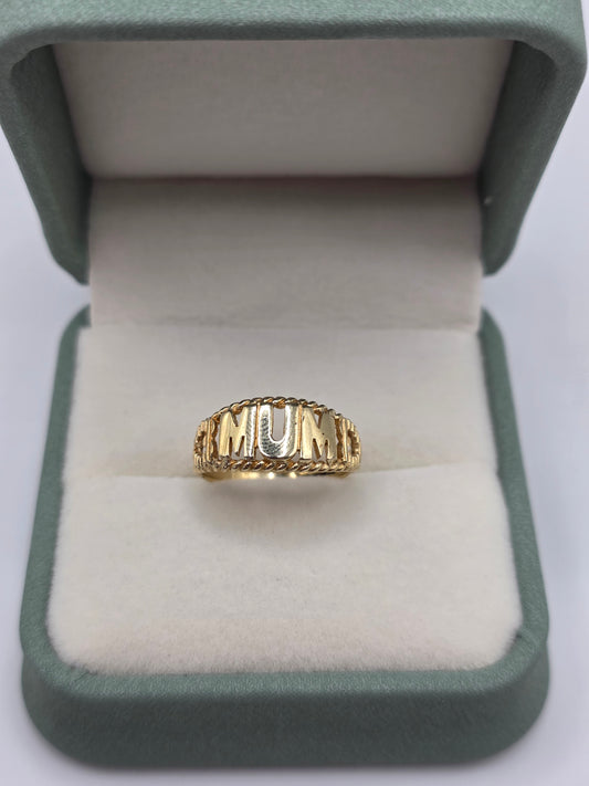 9ct gold mum ring