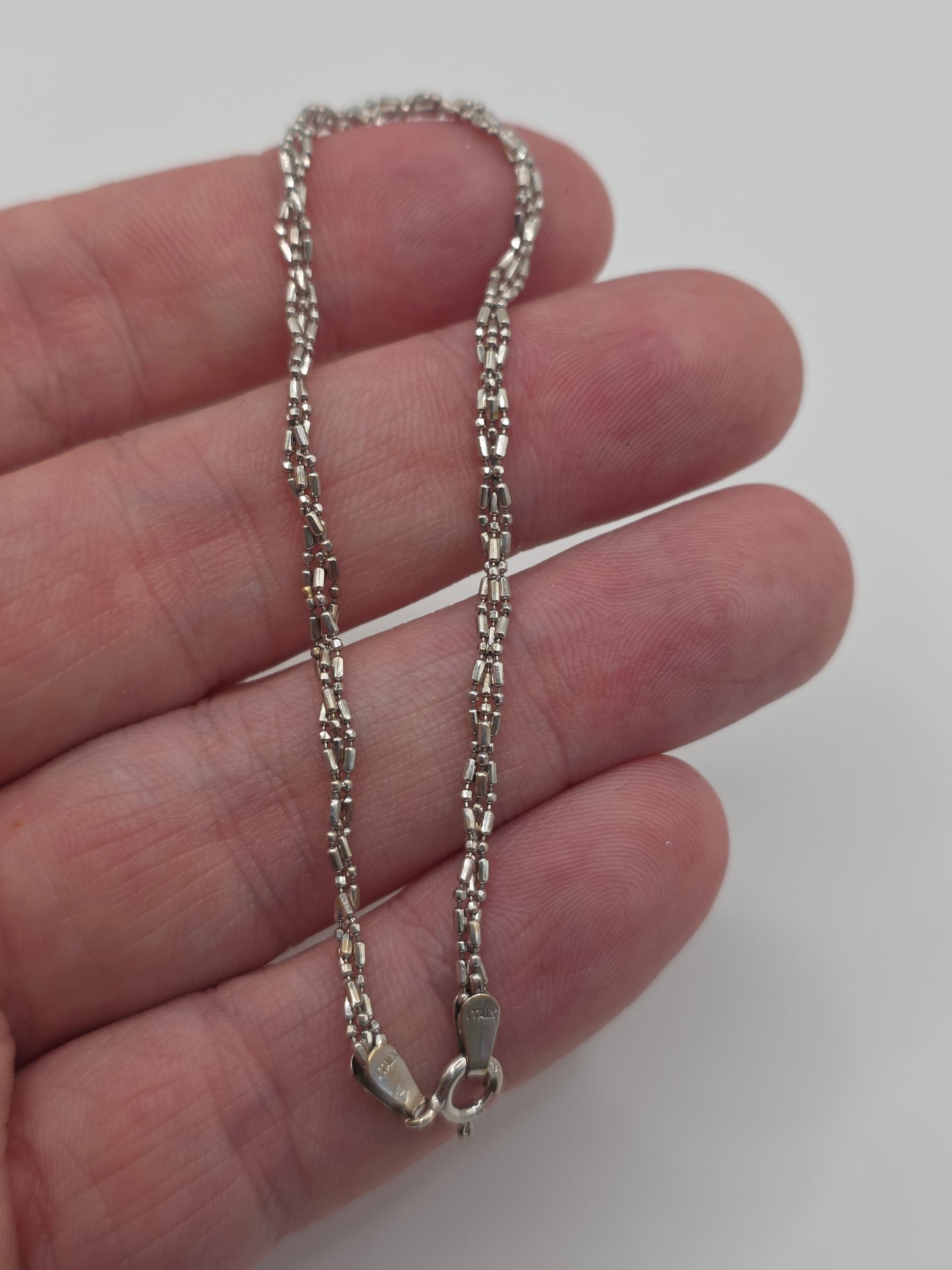 Vintage 18ct white gold bracelet