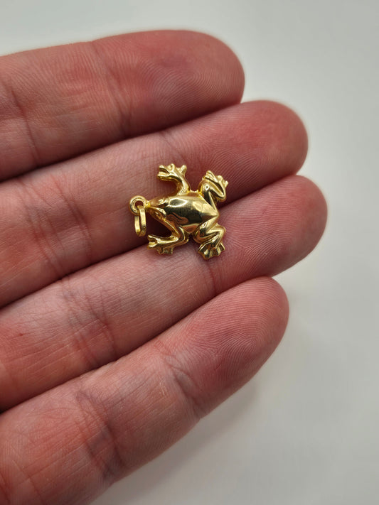 9ct gold frog charm